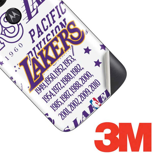 NBA LA Lakers Historic Blast Moto E5 Play Skin